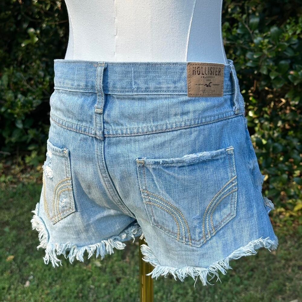 Hollister High Rise Denim Jean Shorts Bella Swan HTF Y2K Vintage 2000
